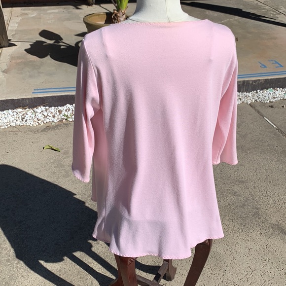 Flutter Front 3/4 Sleeve Knit Jacket - Picture 3 of 4